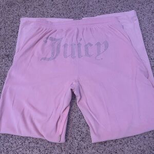 juicy couture velvet pink pants